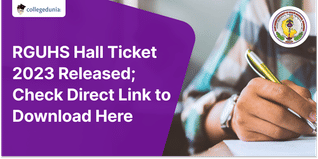 RGUHS Hall Ticket 2023 Released; Check Direct Link to Download Here